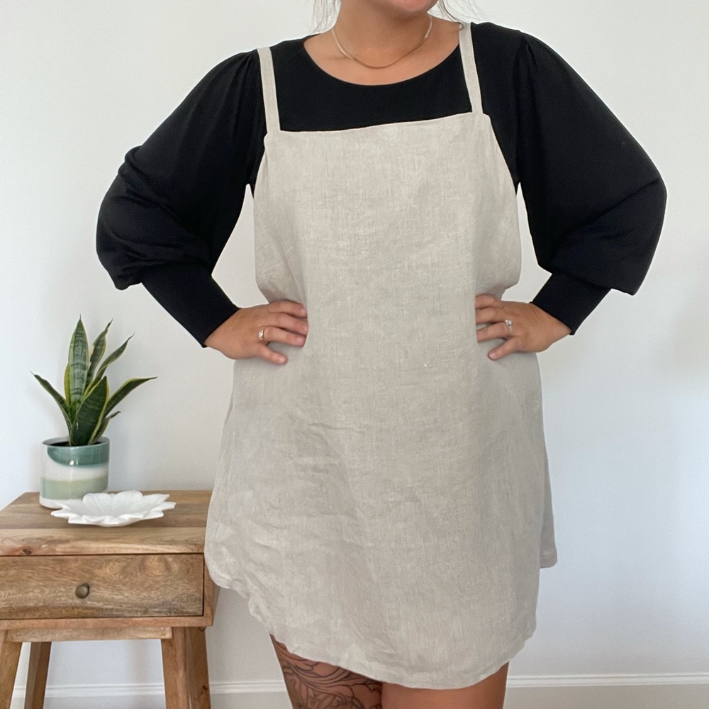 Linen Apron Dress Handmade